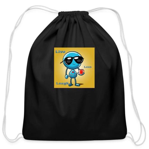 Live. Laugh. Love - Cotton Drawstring Bag