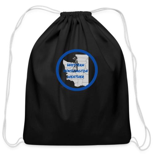 Western Washington Weather Logo - Cotton Drawstring Bag