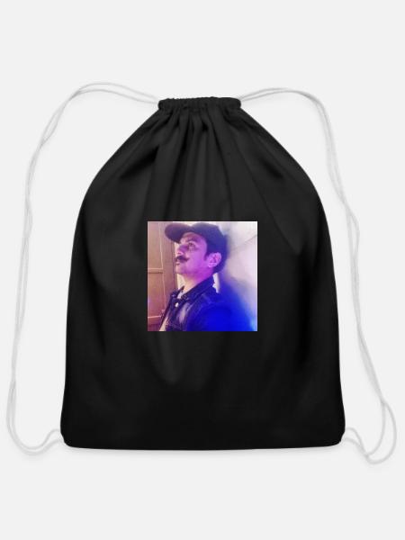Raj - Cotton Drawstring Bag - black