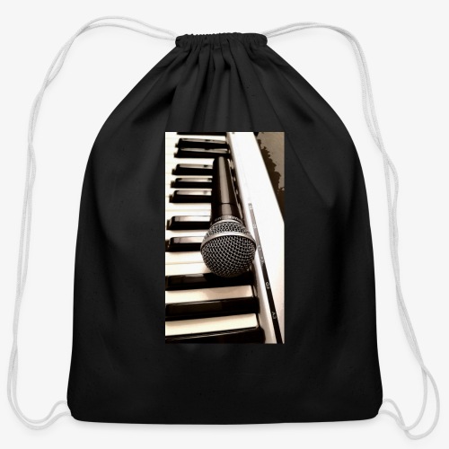 Mic and keys - Cotton Drawstring Bag