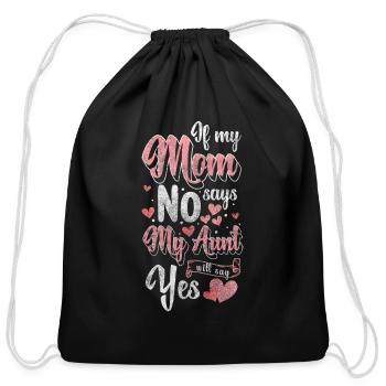 Family Reunion Meal Parents - Cotton Drawstring Bag - black - Front
