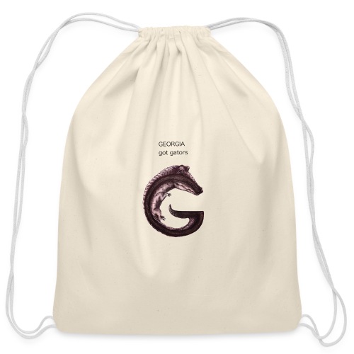 Georgia gator - Cotton Drawstring Bag