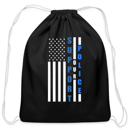 Support Our Police - Cotton Drawstring Bag