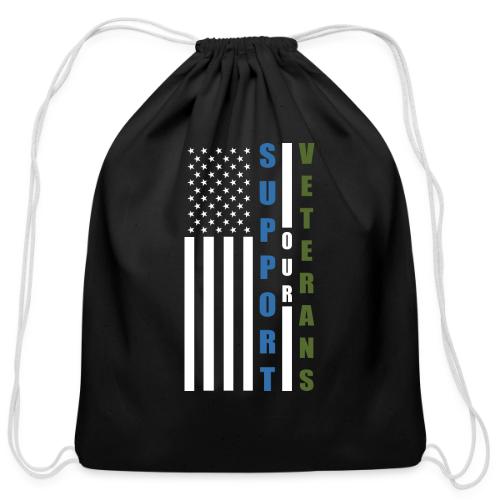 Support Our Veterans - Cotton Drawstring Bag