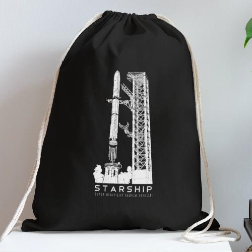 Starship Super-Heavy Lift Launch Vehicle - Cotton Drawstring Bag