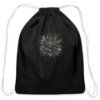 Cybernetic Core - Cotton Drawstring Bag - black - Front