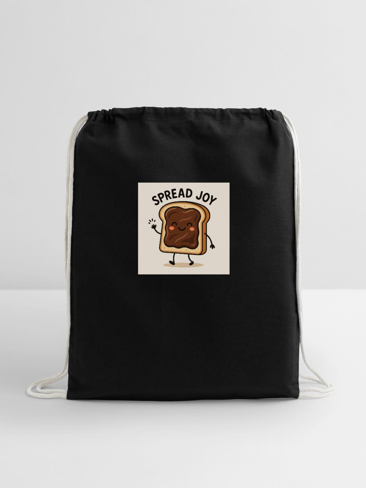 SLICE SLICE BABY - Cotton Drawstring Bag - black - Front