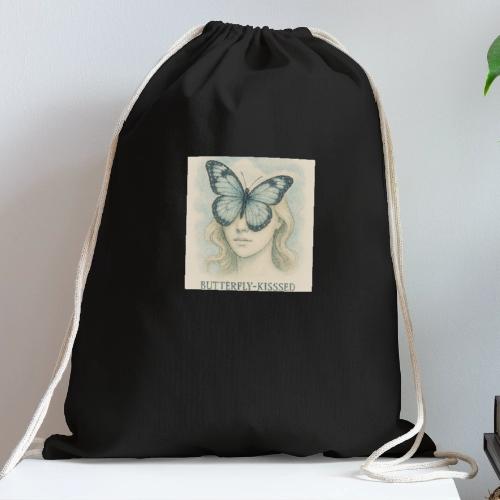 Butterfly kisses Hue - Cotton Drawstring Bag