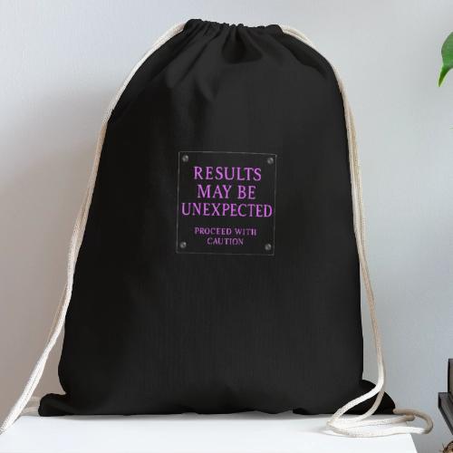 Results - Neon Purple - Cotton Drawstring Bag