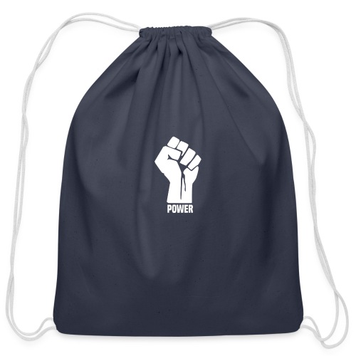 Black Power Fist - Cotton Drawstring Bag