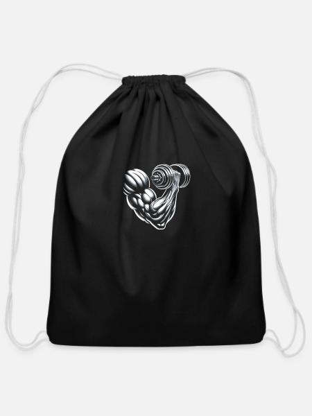 Muscle Power - Cotton Drawstring Bag - black