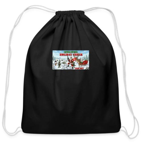 santa shop - Cotton Drawstring Bag