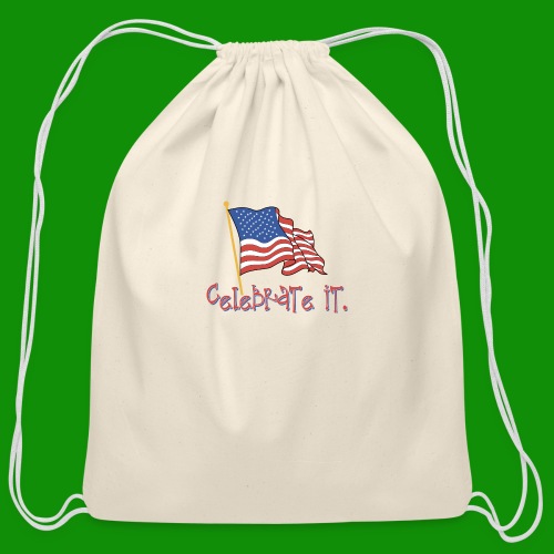 USA Celebrate It - Cotton Drawstring Bag