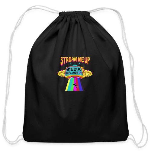 Stream Me Up | Streaming TV UFO - Color - Cotton Drawstring Bag