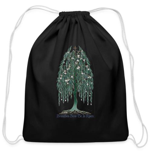 Easter Branches Bow Willow T Shirt, Easter Gift - Cotton Drawstring Bag