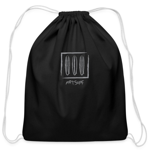 213 ArtSurf© Logo in Grey for Dark Background Swag - Cotton Drawstring Bag