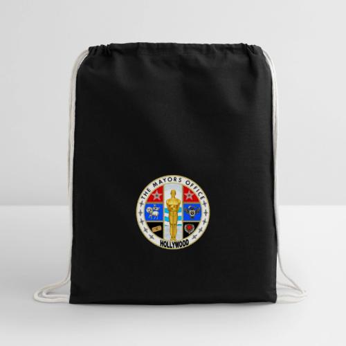 MAYOR of HOLLYWOOD Seal - Cotton Drawstring Bag