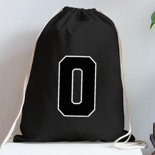 Varsity Letter O Collegiate Monogram - Cotton Drawstring Bag