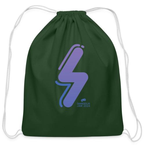 gamedevjs jam 2024 power - Cotton Drawstring Bag