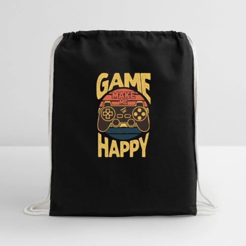 Happiness is a Game Controller Away - Cotton Drawstring Bag