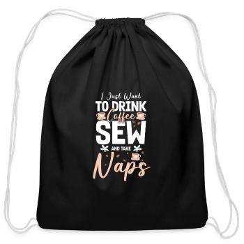 Tailor Laundry - Cotton Drawstring Bag - black - Front