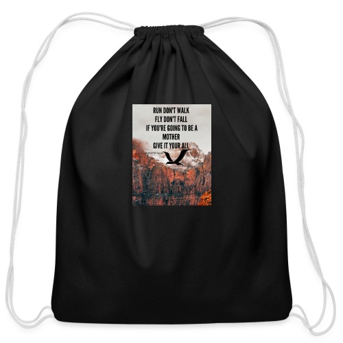 Mother Insperational Quote - Cotton Drawstring Bag