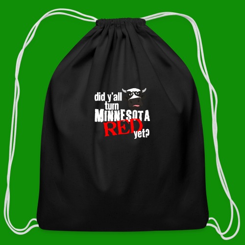 Turn Minnesota Red - Cotton Drawstring Bag