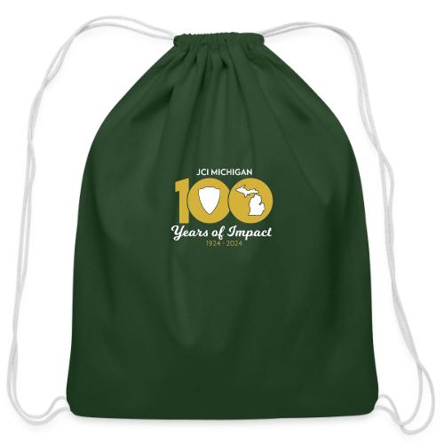100 Years of JCI Michigan - Cotton Drawstring Bag