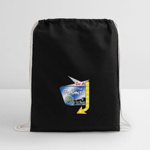 The Dashboard Diner Square Logo - Cotton Drawstring Bag