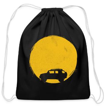 Toyota Sun Cruiser FJ - Cotton Drawstring Bag - black - Front