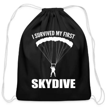 Skydiving Licensed Skydivers - Cotton Drawstring Bag - black - Front