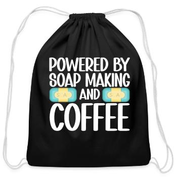 Soap Making Soap Maker - Cotton Drawstring Bag - black - Front