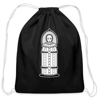 The Iron Maiden Medieval Torture Device - Cotton Drawstring Bag - black - Front