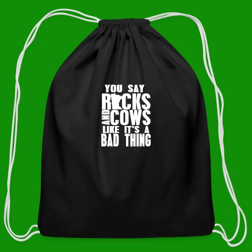 Rocks & Cows - Bad Thing - Cotton Drawstring Bag