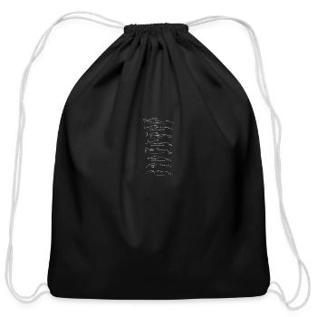 F1 Decades - Cotton Drawstring Bag - black - Front