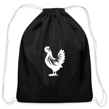 Small Domestic Chicken Classic Domestic Chicken - Cotton Drawstring Bag - black - Front
