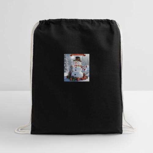 Merry Christmas - Cotton Drawstring Bag