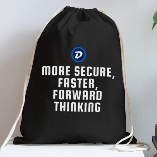 Digibyte. More secure, faster, forward thinking - Cotton Drawstring Bag