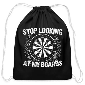 Darts Dart Player - Cotton Drawstring Bag - black - Front