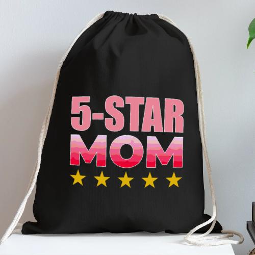 Five Stars Mom - Cotton Drawstring Bag