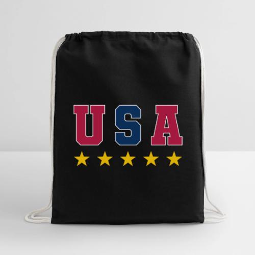 USA Varsity Stars - Cotton Drawstring Bag