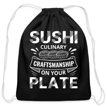 Sushi Japan Eat Sushimeal Meal - Cotton Drawstring Bag - black - Front