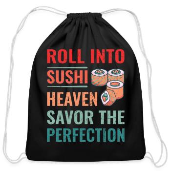 Sushi Japan Eat Sushimeal Meal - Cotton Drawstring Bag - black - Front