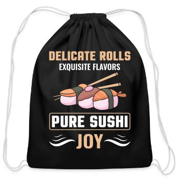 Sushi Japan Eat Sushimeal Meal - Cotton Drawstring Bag - black - Front