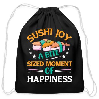 Sushi Japan Eat Sushimeal Meal - Cotton Drawstring Bag - black - Front