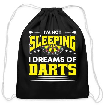 Darts Dart Player - Cotton Drawstring Bag - black - Front