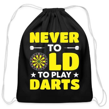 Darts Dart Player - Cotton Drawstring Bag - black - Front
