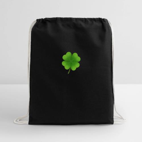 Four leaf clover - Cotton Drawstring Bag