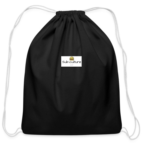 Sub-culture burger logo - Cotton Drawstring Bag