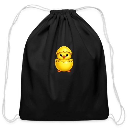 Easter Chick yellow - Cotton Drawstring Bag